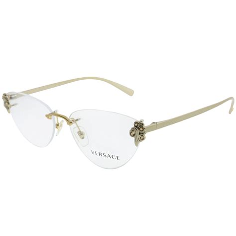 rimless versace eyeglasses|versace glasses price list.